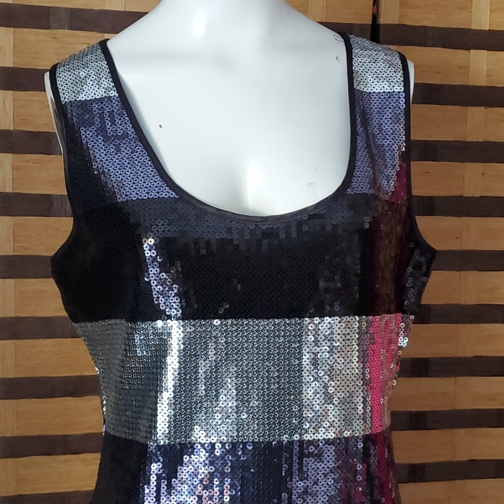 Debbie Shuchat lined sequin top